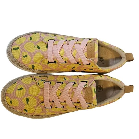 Spenco Orthotic womens sneakers,  pink/yellow.  Size 10. - Picture 2 of 5